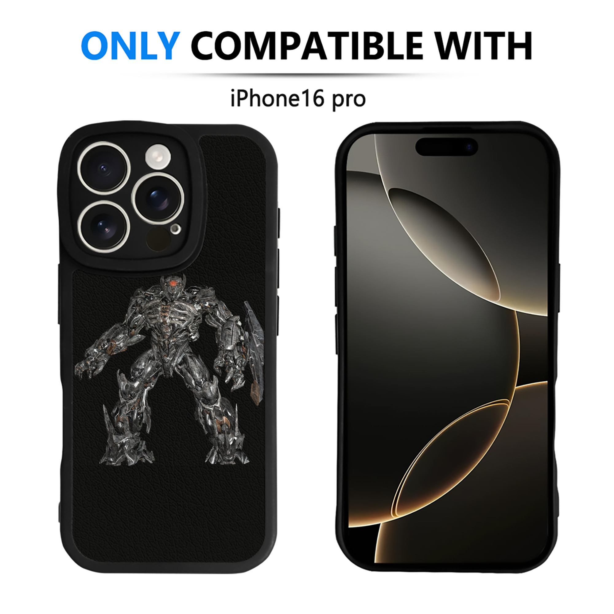 （画像用） Transformers トランスフォーマー 【iPhone 16シリーズ対応】シリコンスマホケース（レザー調） 材質：シリコン